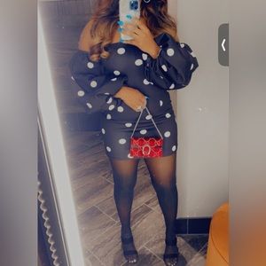 ASOS polka dot dress